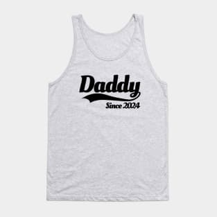 Daddy since 2024 father pregnancy pregnant baby Tank Top